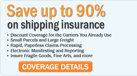Save up to 90% on Shipping Insurance
